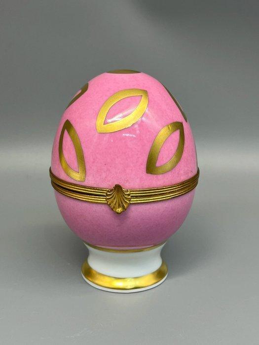 Fabergé ei - Franse Raynaud Limoges roze emaille, Antiek en Kunst, Curiosa en Brocante