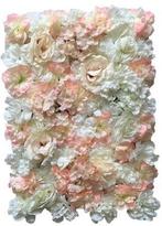 Flowerwall 40x60 cm 9 peach zalm wittinten rozen en, Hobby en Vrije tijd, Ophalen of Verzenden, Nieuw