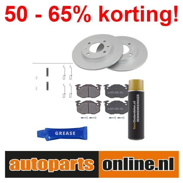 Remschijven + Remblokken Peugeot 106 achterzijde, Auto-onderdelen, Besturing, Nieuw, Peugeot, Verzenden