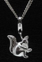 Zilveren Eekhoorn hanger en/of bedel, Sieraden, Tassen en Uiterlijk, Verzenden, Nieuw