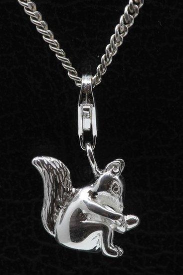 Zilveren Eekhoorn hanger en/of bedel, Sieraden, Tassen en Uiterlijk, Bedels, Verzenden