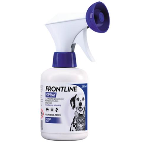 Frontline Anti Vlooien en Teken Spray 250 ml, Dieren en Toebehoren, Overige Dieren-accessoires, Nieuw, Verzenden