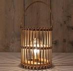 Solar lantern windlicht bamboe naturel annas collection met, Ophalen of Verzenden, Nieuw