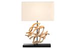 Design tafellamp WAVE 60cm natuurlijk massief hout, Huis en Inrichting, Lampen | Tafellampen, Ophalen of Verzenden, Nieuw