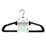 Benson Kledinghangers - Zwart - Velours - 10 stuks