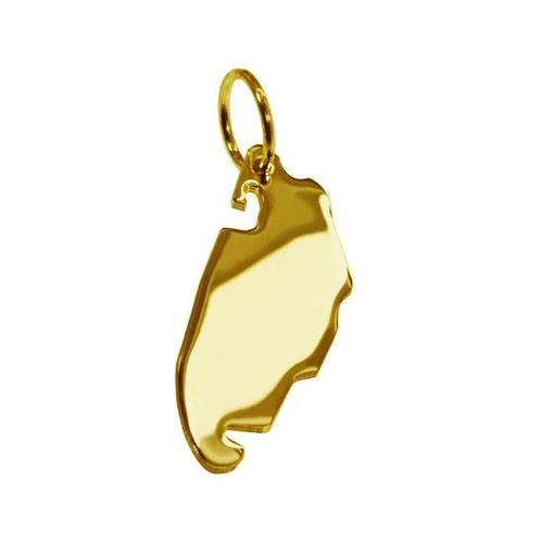 Gouden Waddeneiland Texel ketting hanger, Sieraden, Tassen en Uiterlijk, Kettinghangers, Verzenden