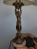 Tafellamp met beeldje (2) - Brons