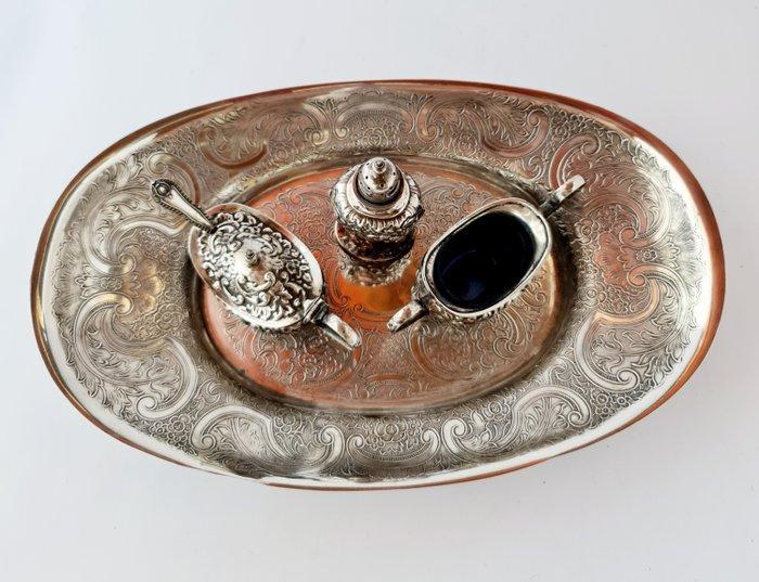 Ontbijtservies - Elegant Silver-Plated Breakfast Set –, Antiek en Kunst, Antiek | Meubels | Tafels