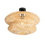 Oosterse plafondlamp bamboe - Ostrava Double, Huis en Inrichting, Lampen | Plafondlampen, Nieuw, Oosters
