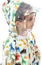 Kinderregenponcho met capuchon – Waterdicht - Dieren Thema, Verzenden, Nieuw