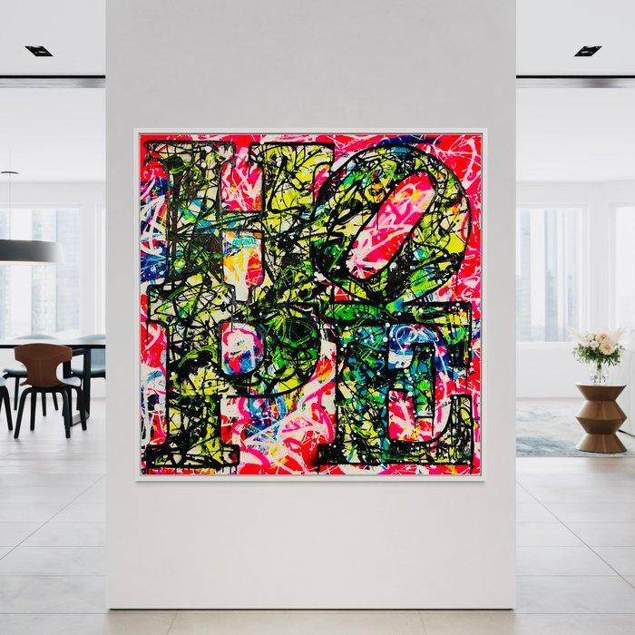 Mikko - Hope Indiana On Pollocks Masterpiece - XL (No, Antiek en Kunst, Kunst | Schilderijen | Modern