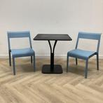 Tweedehands Fermob complete design tuinset, tafel met 2, Ophalen of Verzenden, Gebruikt, Zwart, Eén