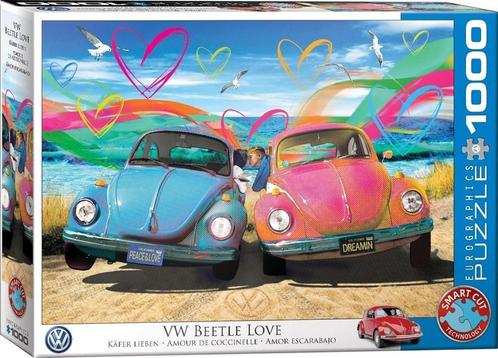 VW Beetle Love - Parker Greenfield Puzzel (1000 stukjes) |, Hobby en Vrije tijd, Denksport en Puzzels, Nieuw, Verzenden