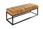 Bank PETIT BEAUTE 110cm velvet mosterd geel - 44617, Ophalen of Verzenden, Nieuw
