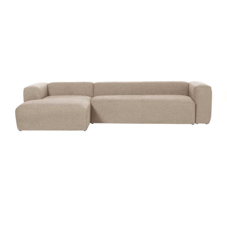 *WOONWINKEL* Kave Home Blok Hoekbank 330 Cm Chaise Longue -, Huis en Inrichting, Banken | Bankstellen, Nieuw, Verzenden