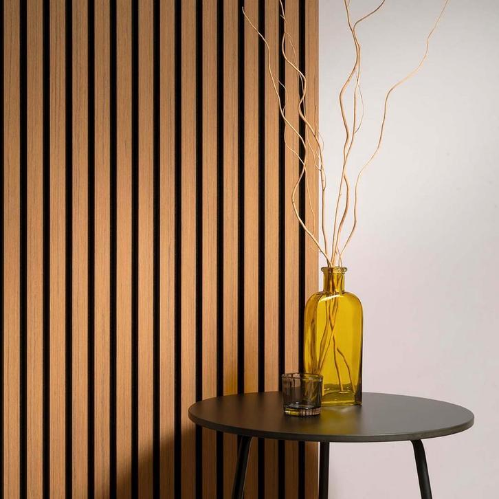 Akoestische Wandpanelen - Lattenwanden 270 x 60 cm, Huis en Inrichting, Woonaccessoires | Wanddecoraties, Nieuw, Verzenden