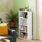 4-Lagen Boekenkast – Witte Opbergkast met Verstelbare Plank, Huis en Inrichting, Kasten | Boekenkasten, Verzenden, Nieuw