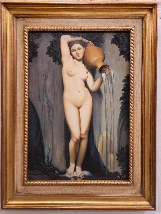 W. Mery (XX), Da Jean Auguste Dominique Ingres - La sorgente, Antiek en Kunst, Kunst | Schilderijen | Klassiek