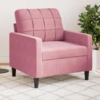 vidaXL Fauteuil 60 cm fluweel roze, Verzenden, Nieuw, Eenpersoons, Stof