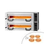 GGM Gastro | Elektrische pizzaoven Vermogen - 4+4 Ø 34 cm -, Tuin en Terras, Pizzaovens, Verzenden, Nieuw, GGM Gastro