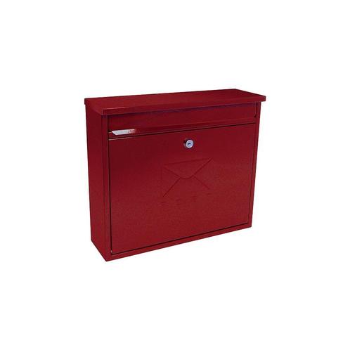 G2 Elegance wandbrievenbus staal - rood, Tuin en Terras, Brievenbussen, Nieuw, Verzenden