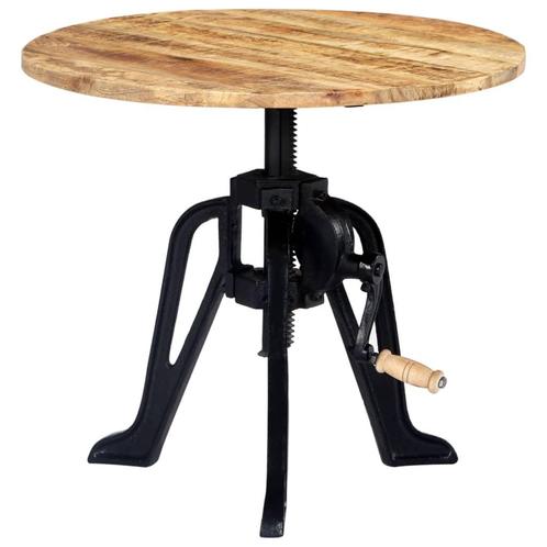 vidaXL Bijzettafel 60x(46-63) cm massief mangohout en, Huis en Inrichting, Tafels | Bijzettafels, Nieuw, Verzenden