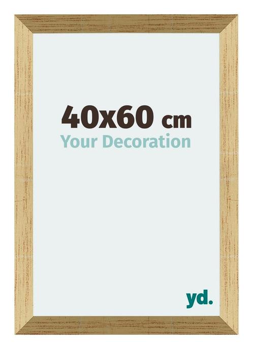 Fotolijst 40x60 cm - Goud Glans - MDF - Mura, Huis en Inrichting, Woonaccessoires | Lijsten, Nieuw, Verzenden