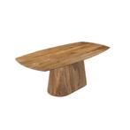 Mangohouten Eettafel Mick Deens ovaal 180×90 cm, Verzenden, Nieuw, Industriële meubels, Ovaal