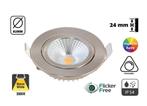 Inbouw LED Spot 5 Watt | 3000K Warm Wit | 24mm Inbouw hoogte, Led, Metaal of Aluminium, Nieuw, Ophalen of Verzenden