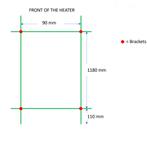 Designradiator TVS PLUS 2 Goud 140 x 13.5 cm, Ophalen of Verzenden, Nieuw