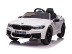 BMW M5, Leder zitje, Rubberen banden, Kinder Accu Auto!, Ophalen of Verzenden, Nieuw