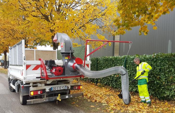 Snel van uw bladafval af? de Morgnieux truckloader!, Zakelijke goederen, Machines en Bouw | Tuin, Park en Bosbouw