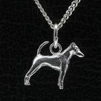 Zilveren Fox terrier gladhaar met staart ketting hanger -..., Verzenden, Nieuw