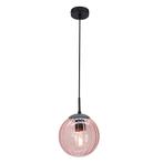 Retro hanglamp roze, Rifka, Nieuw, Ophalen of Verzenden, Glas, 75 cm of meer