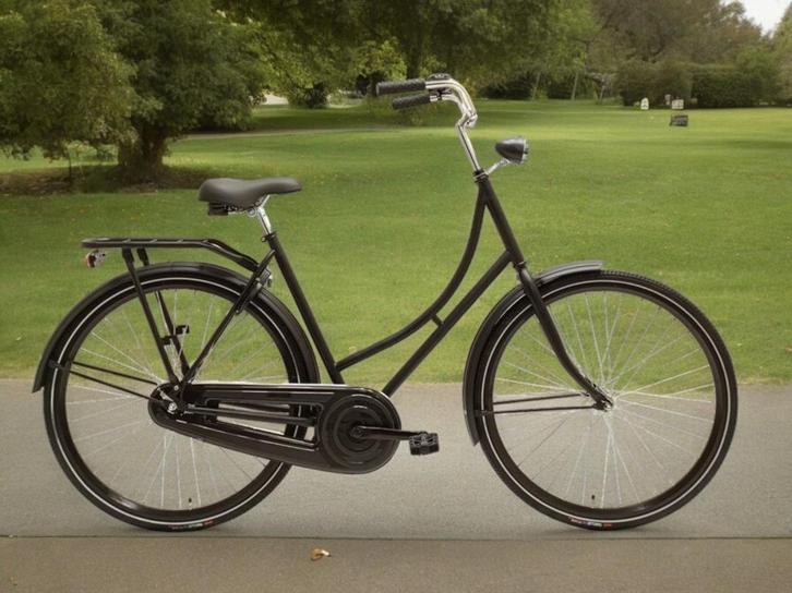 Avolon Deluxe Oma fiets CM Mat Zwart Dames 2025, Fietsen en Brommers, Fietsen | Dames | Damesfietsen, Nieuw, Overige merken, Ophalen