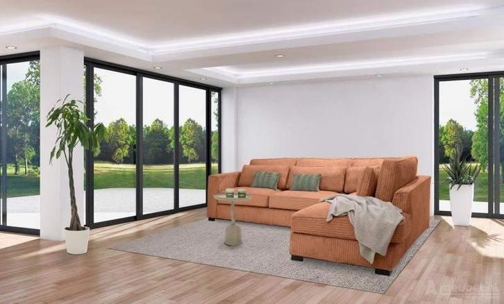 Loveseat Almere - loveseats - Cognac, Huis en Inrichting, Stoelen, Bruin, Nieuw, Stof