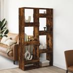 vidaXL Kamerscherm 100x33x175 cm bewerkt hout gerookt, Huis en Inrichting, Kasten | Boekenkasten, Verzenden, Nieuw, Overige houtsoorten