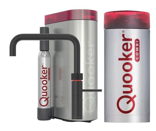 €2436 QUOOKER COMBI FUSION SQUARE ZWART + CUBE – 22FSBLK, Huis en Inrichting, Keuken | Keukenbenodigdheden, Ophalen of Verzenden