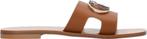Liu Jo - Maat 39 - Platte Dames Sandalen Met Logo - Bruin, Kleding | Dames, Schoenen, Verzenden, Nieuw