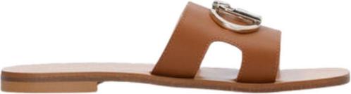 Liu Jo - Maat 39 - Platte Dames Sandalen Met Logo - Bruin, Kleding | Dames, Schoenen, Verzenden