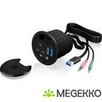 ICY BOX IB-HUB1403B hub & concentrator USB 3.0 (3.1 Gen 1), Verzenden, Nieuw, ICY BOX