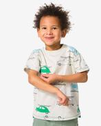 HEMA Kinder T-shirt autos ecru, Verzenden, Nieuw