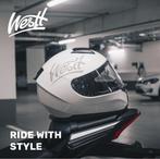 Intergraal Helm wit met zonnevizier Westt maat XL  (61-62), Ophalen of Verzenden, Nieuw