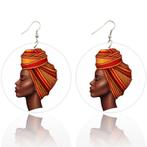 Headwrap Lady - Afrikaanse oorbellen, Ophalen of Verzenden, Nieuw