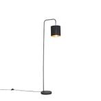 Smart vloerlamp zwart incl. wifi A60 lichtbron - Lofty, Huis en Inrichting, Lampen | Vloerlampen, Nieuw, Overige stijlen