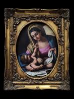 Scuola italiana (XIX–XX) - Madonna con Bambino, Antiek en Kunst, Kunst | Schilderijen | Klassiek