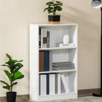 Boekenkast 3 Vakken – Moderne Houten Opbergkast Wit, Huis en Inrichting, Kasten | Boekenkasten, Verzenden, Nieuw