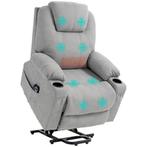 Seniorenstoel - Opstaan hulp - Massagefunctie - Grijs, Huis en Inrichting, Fauteuils, Ophalen of Verzenden, Nieuw, Stof, Modern