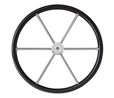 STUURWIEL TYPE 6C RVS CARBON 60 CM, Watersport en Boten, Bootonderdelen, Nieuw, Zeilboot of Motorboot, Ophalen of Verzenden