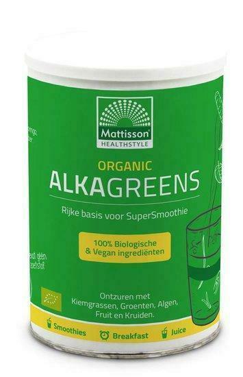 Mattisson Organic Alkagreens poeder - 300 gram, Diversen, Braces, Verzenden